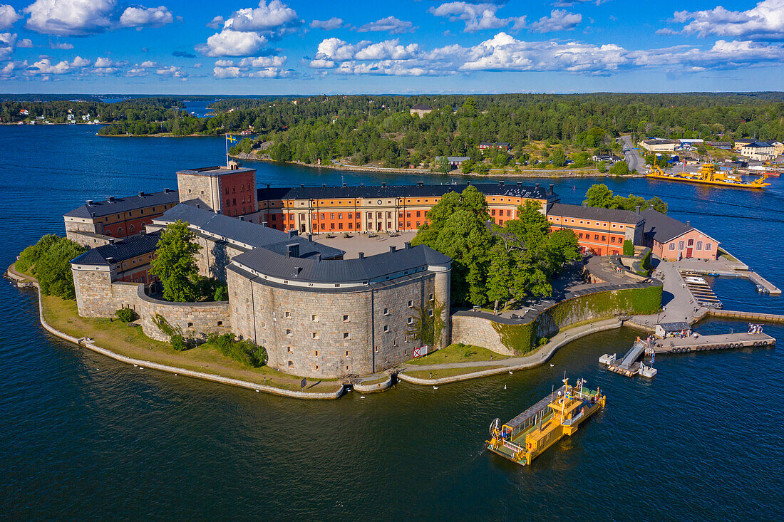 Europe,Scandinavia,Sweden,Stockholm Archipelago,Vaxholm Island. Vaxholm castle