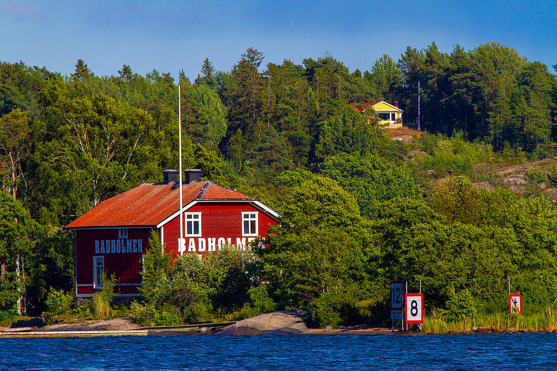 Europa,Skandinavien,Schweden,Stockholmer Schärengarten,Insel Vaxholm. Insel Badholmen