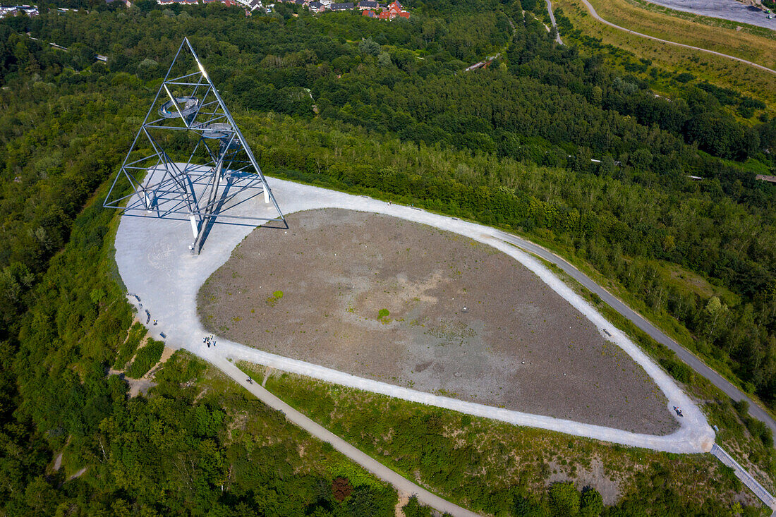 Germany,Ruhr area,North Rhine-Westphalia,Bottrop,Tetrahedron on the dump Beckstraße