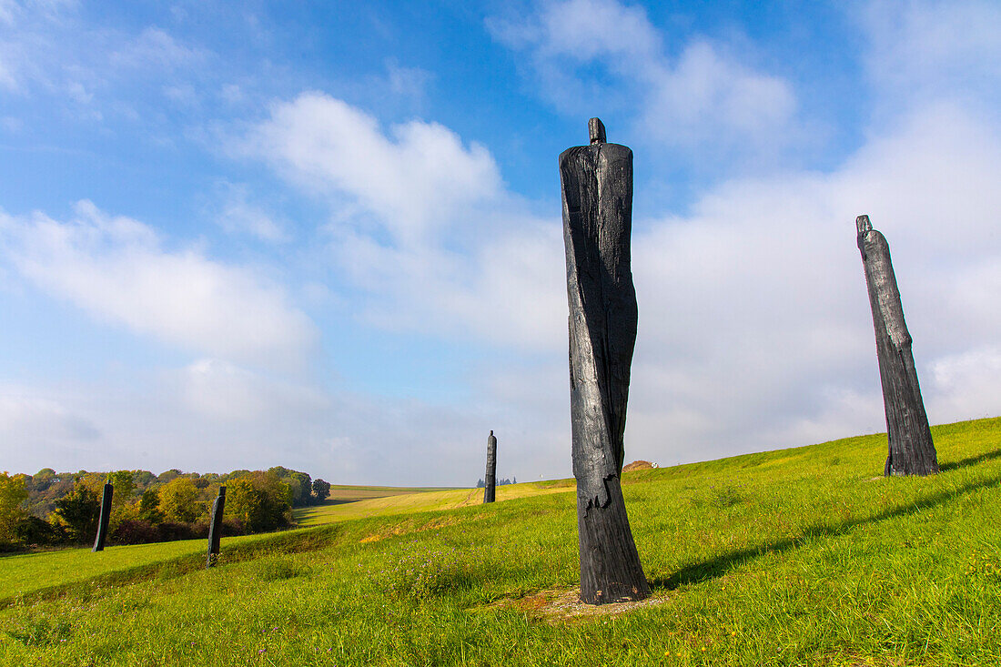 France,Hauts de France,Aisne,Chemin des Dames. Oulches-la-Vallee-Foulon. La Constellation de la douleur by Christian Lapie,