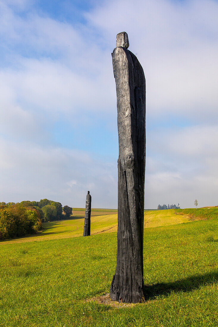 France,Hauts de France,Aisne,Chemin des Dames. Oulches-la-Vallee-Foulon. La Constellation de la douleur by Christian Lapie,