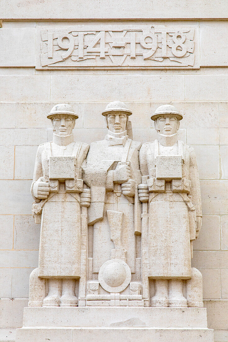 Europa, Frankreich, Grand-Est, Aisne, Soissons. Denkmal der Briten