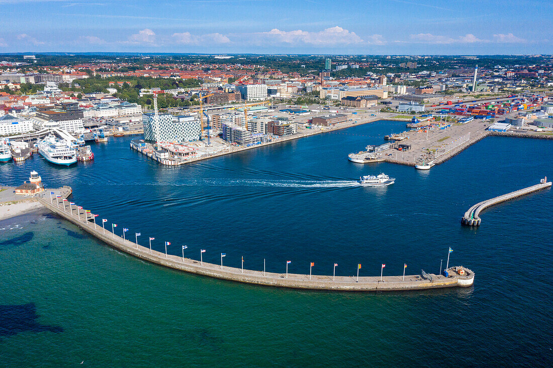 Europe,Scandinavia,Sweden. Scania. Helsingborg. Harbour