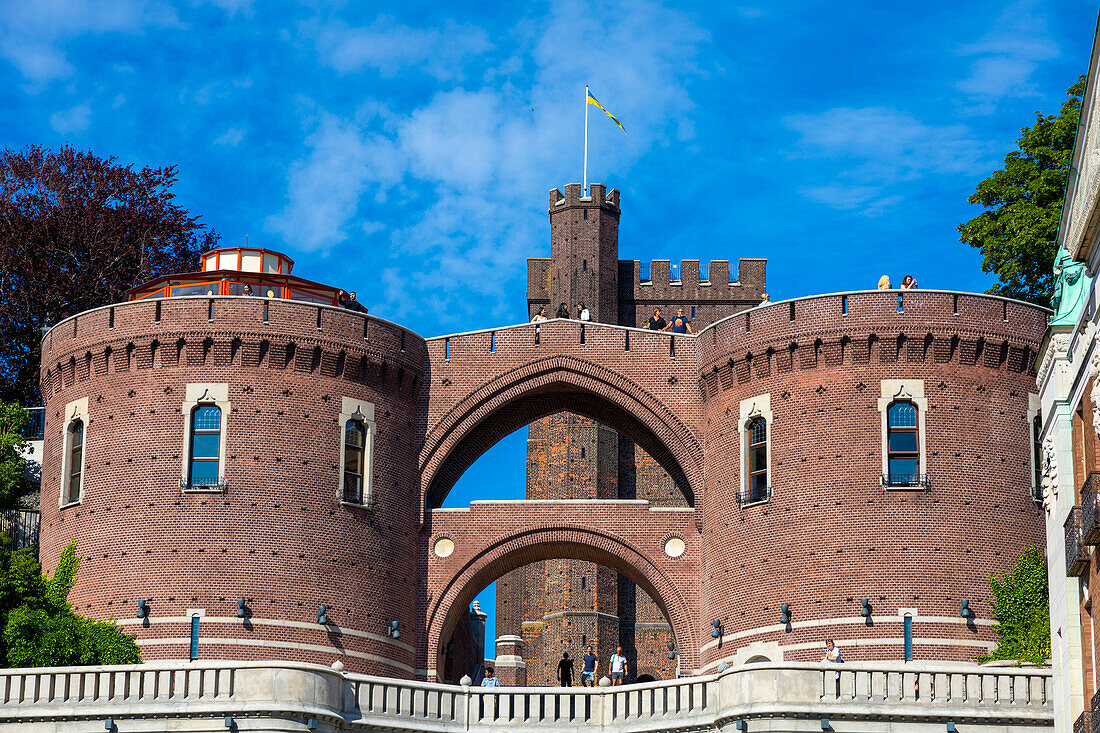 Europe,Scandinavia,Sweden. Scania. Helsingborg. Kaernan or Kernen,medieval tower of the Helsingborg Fortress