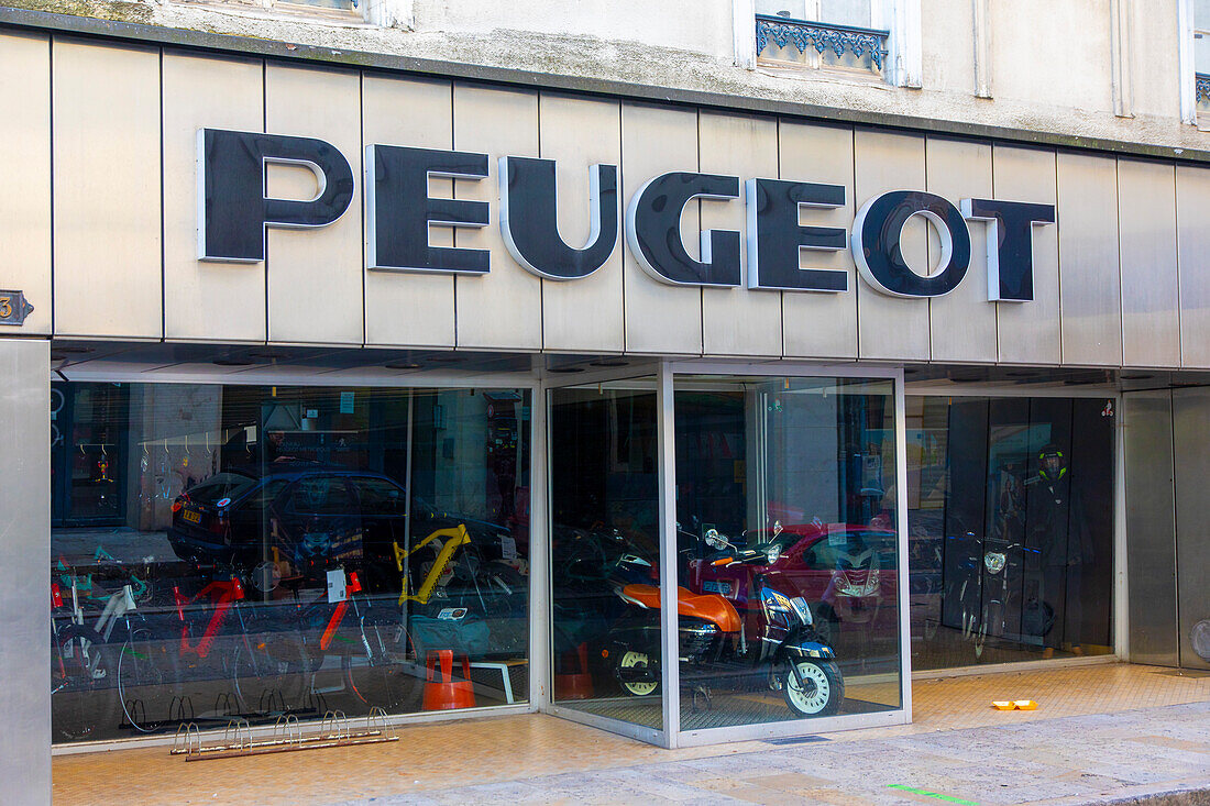 Peugeot two-wheeler sign