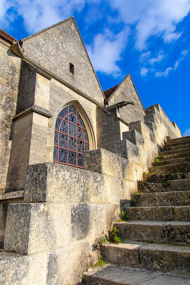 France,Hauts de France,Aisne,Coucy-le-Château-Auffrique.Saint Sauveur church