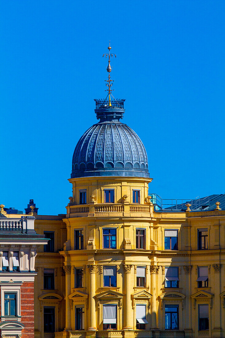 Europa,Skandinavien,Schweden. Stockholm. Schöne Fassade im Stadtzentrum. Schöne Fassade im Stadtzentrum