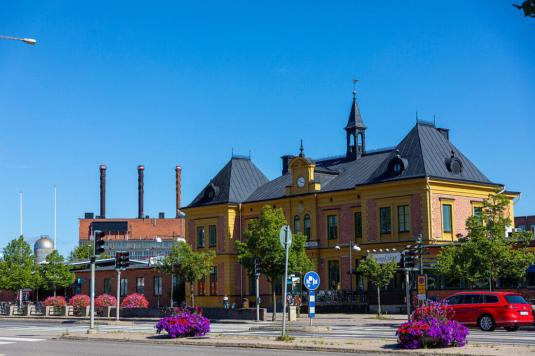 Europa,Schweden,Ostergotland Grafschaft,Linkoeping. Eisenbahnstation