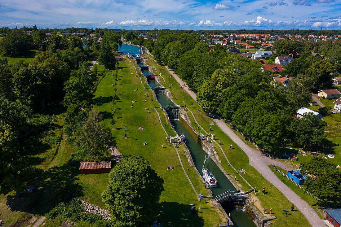 Sweden,Ostergotland County,Linkoping region,Kanal Goeta