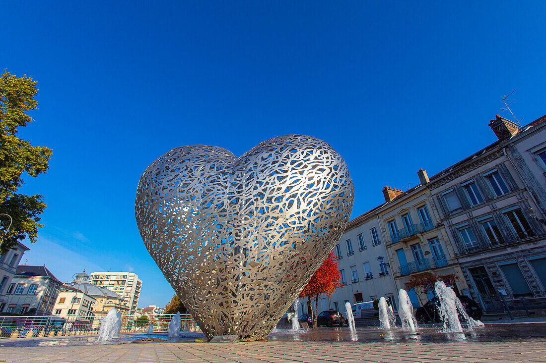 France,Grand Est,Aube,Troyes. Heart of Troyes on Counts quay by Michele and Thierry Kayo-Houël. Mandatory credit: ADAGP