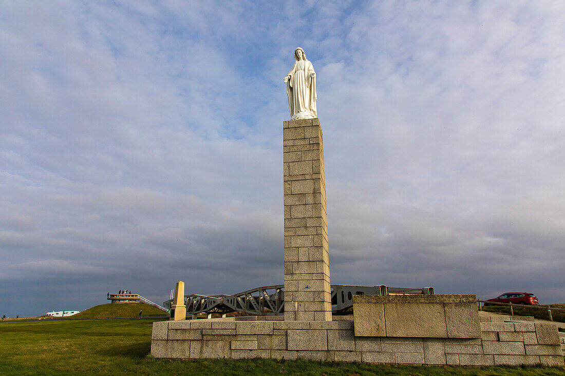 France,Normandie,Arromanches-les-Bains,Basse-Normandie,Calvados. Mary statue