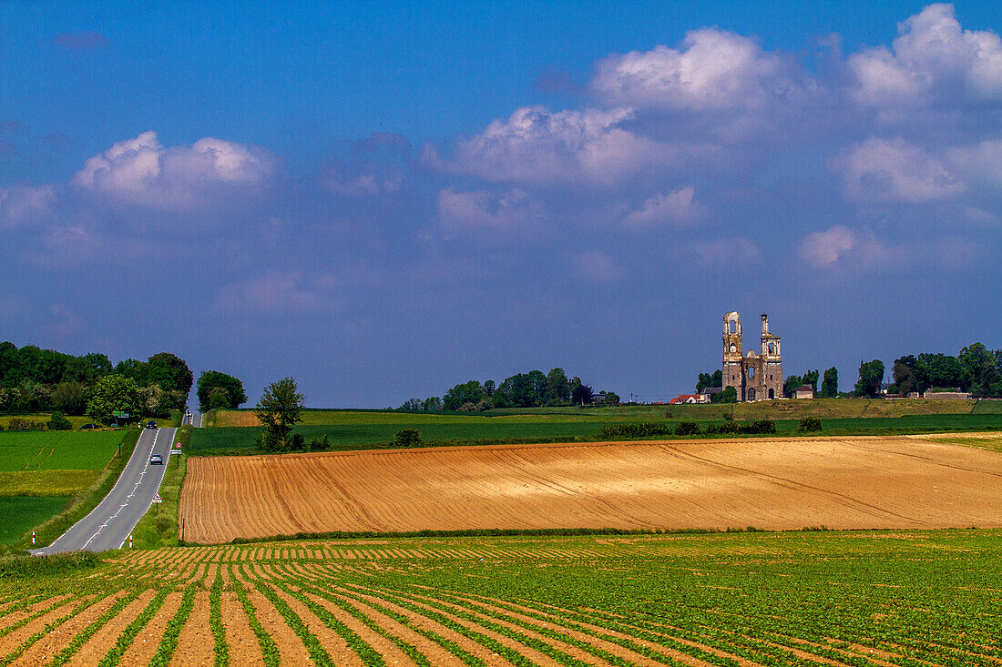 France,Hauts de France,Pas de Calais,Mont St Eloi Abbey