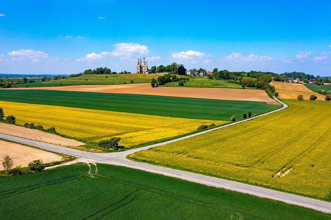 France,Hauts de France,Pas de Calais,Mont St Eloi Abbey