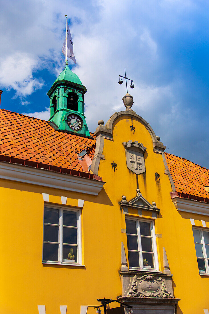 Europa,Skandinavien,Schweden.. Soelvesborg. Das Rathaus