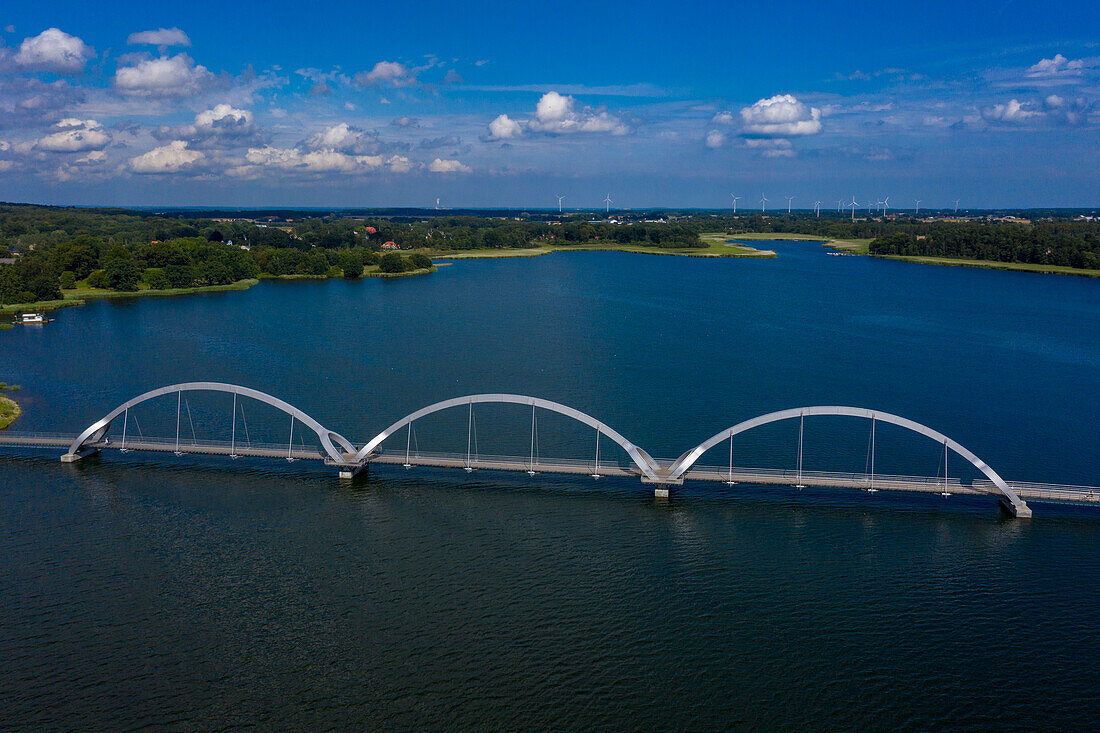 Europe,Scandinavia,Sweden.. Soelvesborg. Longest pedestrian and cycle bridge in Europe