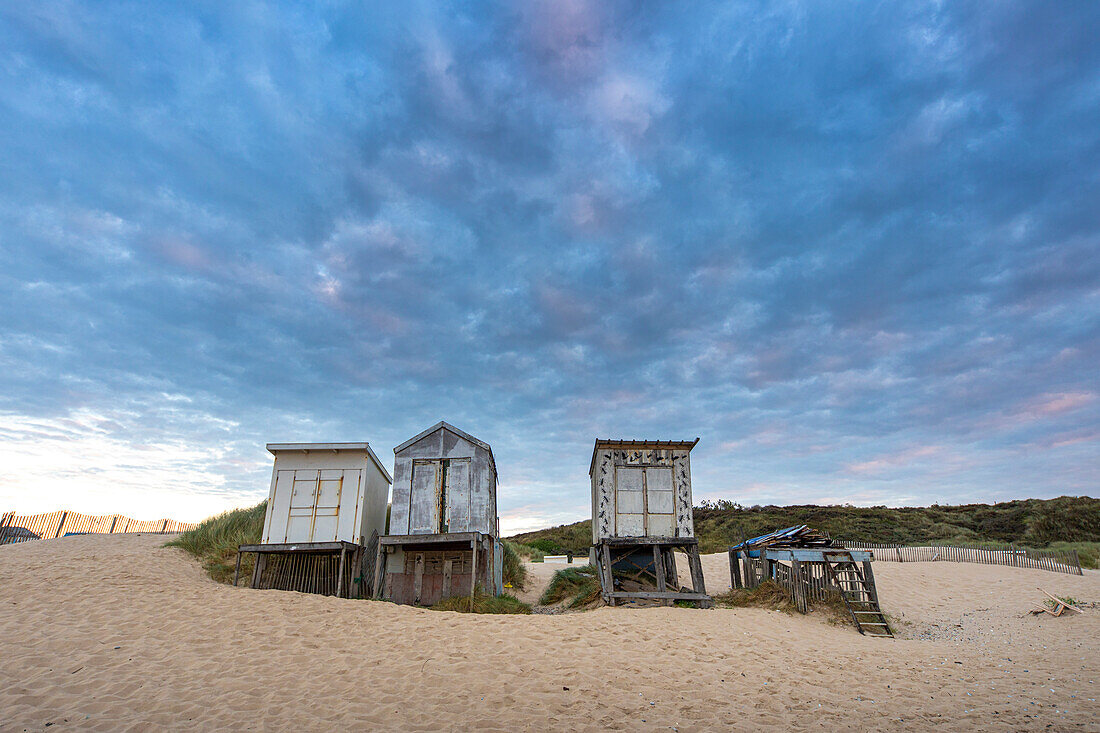 France,Opal Coast,Pas de Calais,Sangatte,the chalets of Bleriot-Plage awaiting destruction