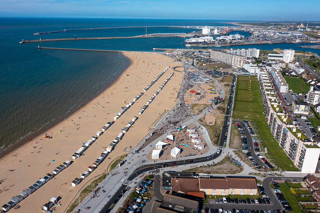 Frankreich,Calais,der Drache auf dem Deich von Calais