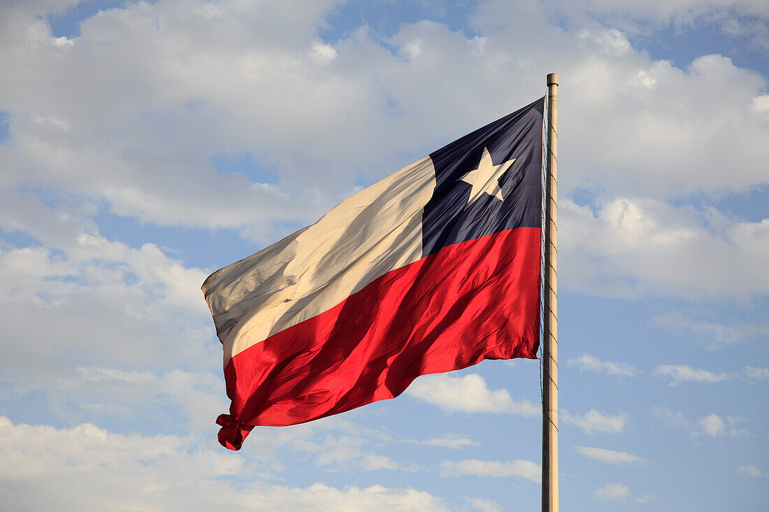 Chile,Santiago,national flag,