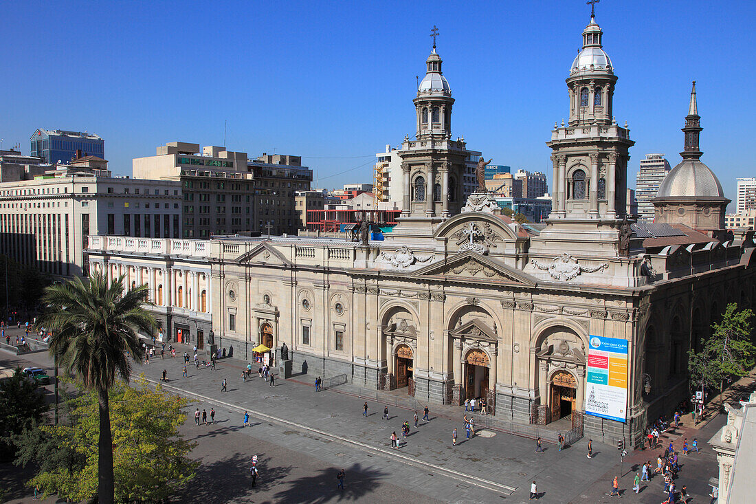 Chile,Santiago,Cathedral,Plaza de Armas,