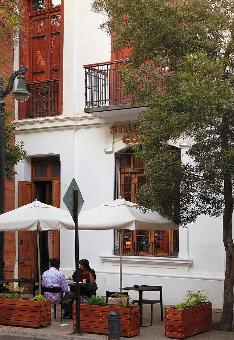 Chile,Santiago,Barrio Lastarria,street scene,cafe,people,