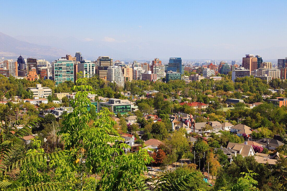 Chile,Santiago,Barrio Providencia,general view,skyline,panorama,