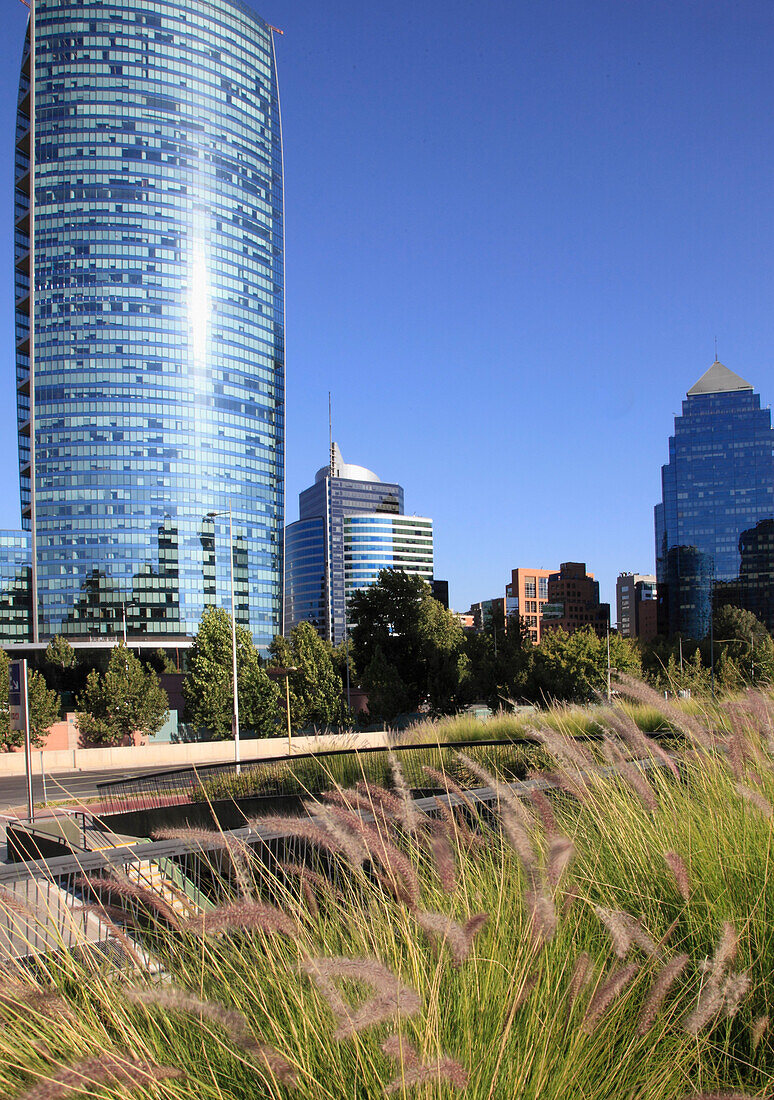 Chile,Santiago,Barrio El Golf,Wolkenkratzer,Skyline,