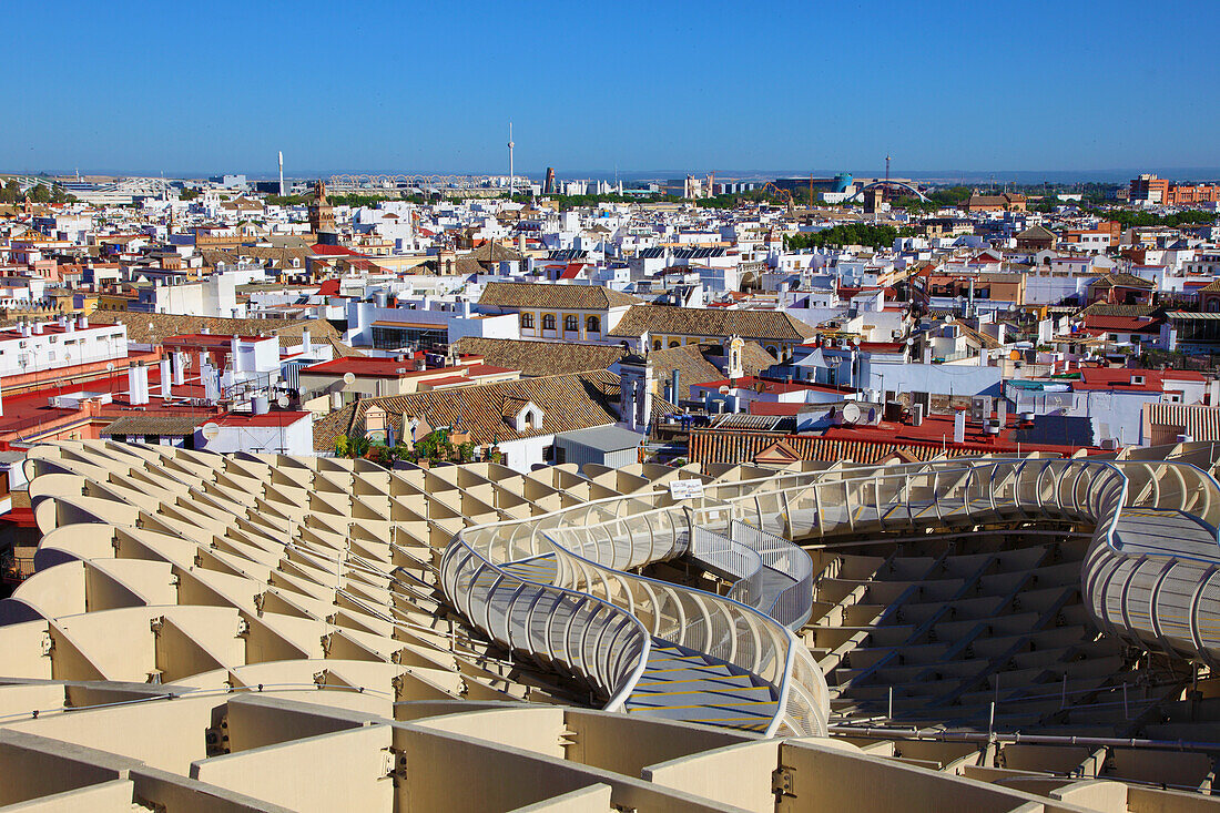 Spanien,Andalusien,Sevilla,Metropol Parasol,Las Setas,Skyline (Bogen Juergen Mayer)