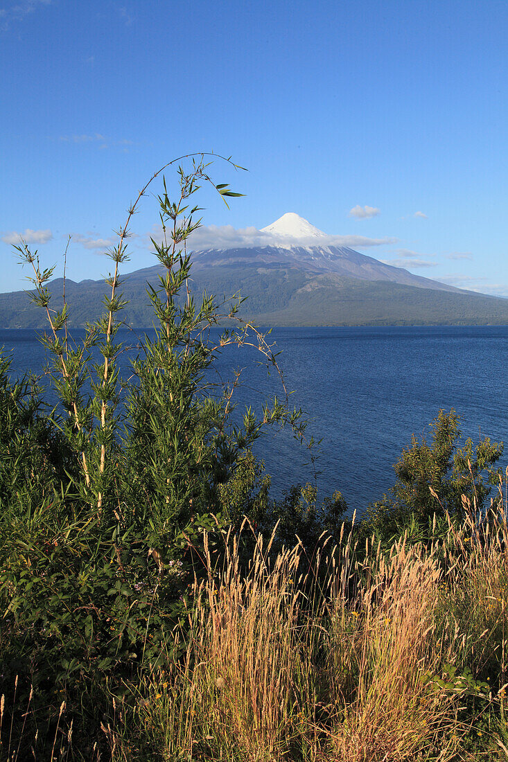 Chile,Seenplatte,Llanquihue-See,Vulkan Osorno,