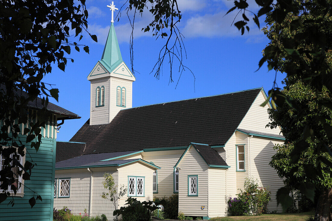 Chile,Lake District,Frutillar,church,