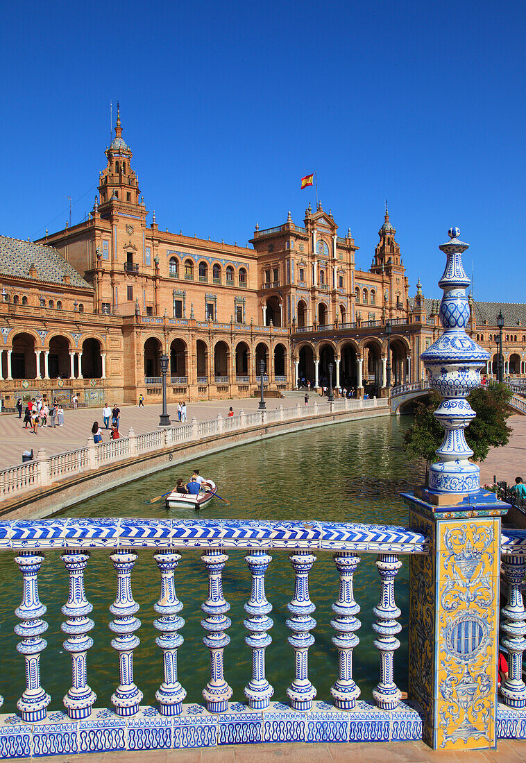 Spain,Andalusia,Seville,Plaza de Espana