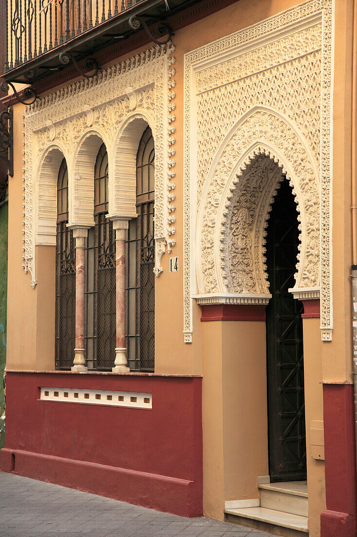 Spain,Andalusia,Seville,street scene,typical architecture