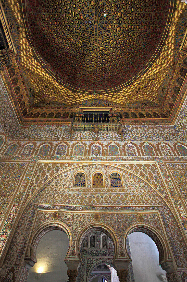 Spanien,Andalusien,Sevilla,Real Alcazar,maurischer Königspalast,sala de embajadores