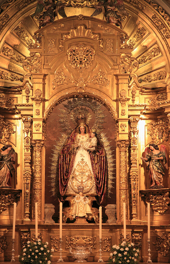 Spain,Andalusia,Seville,Basilica de la Macarena,interior