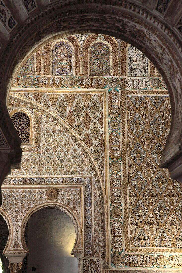 Spanien,Andalusien,Sevilla,Real Alcazar,maurischer Königspalast,sala de embajadores