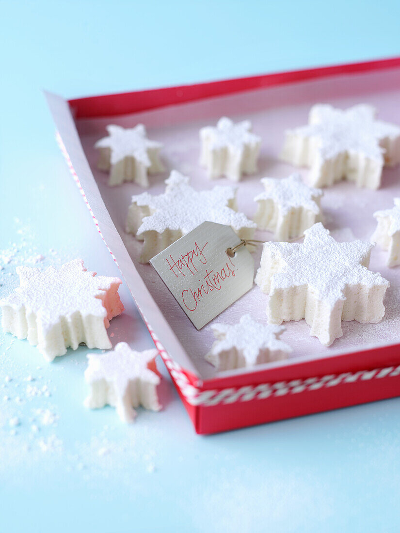 Snowflake marshmallows