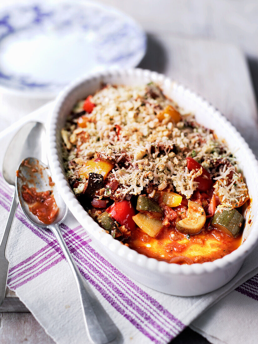 Gratinated ratatouille