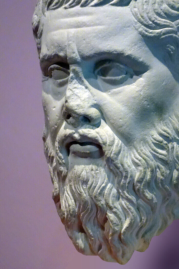 Bust of Plato, ancient Greek philosopher