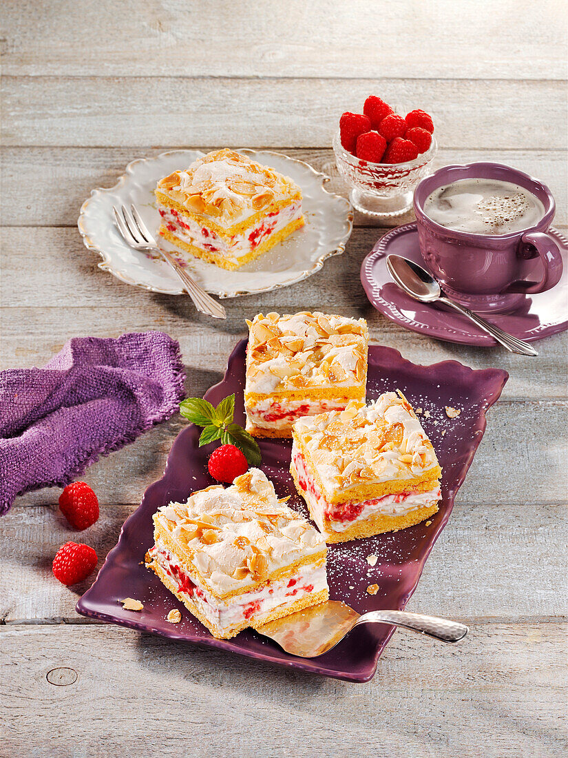  Fruity quark slices, Fruity cheesecakes, Small treats 