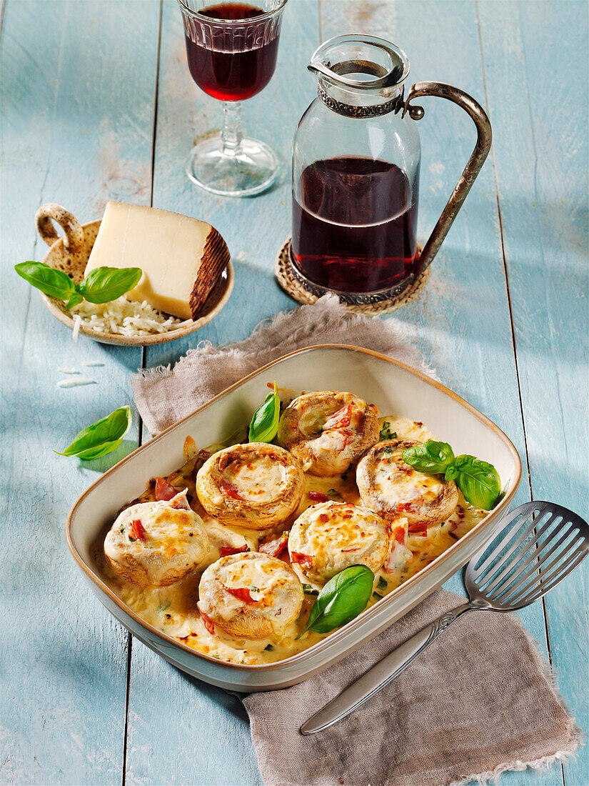  Stuffed mushrooms, From the oven, Small delicacies, Mediterranean delicacies 