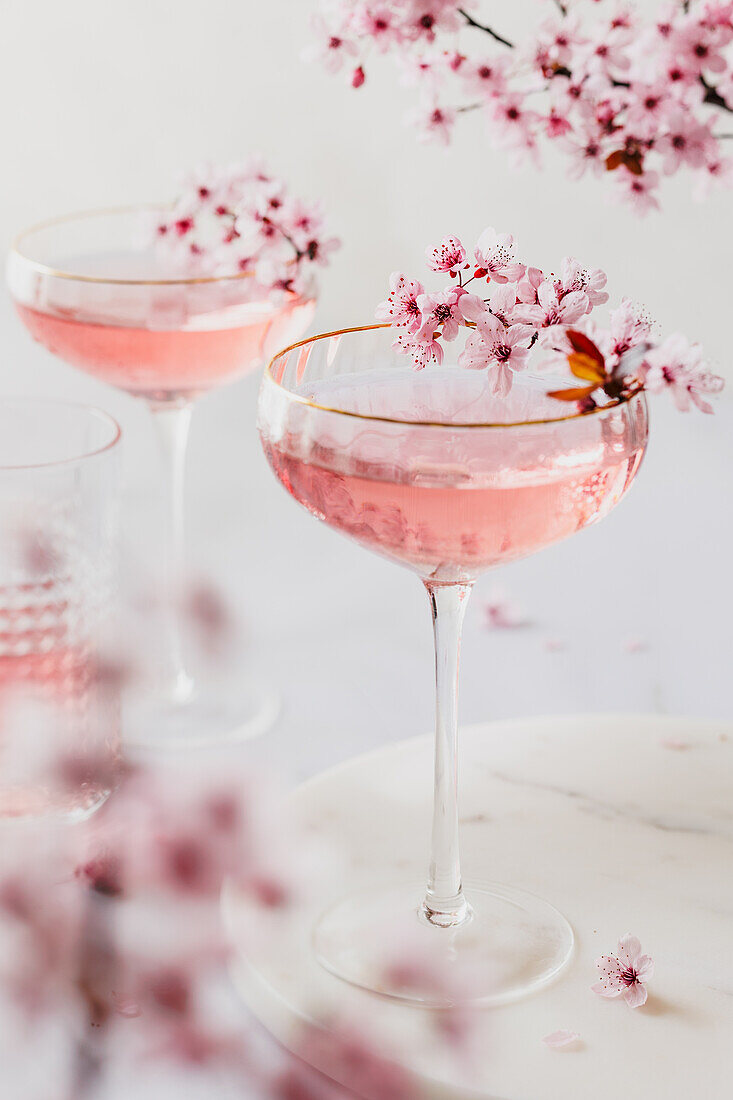 Cherry blossom aperitif