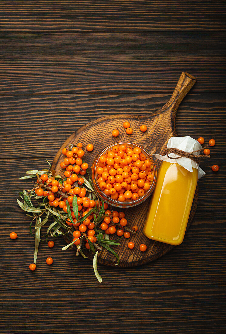 Sea buckthorn juice and sea buckthorn berries