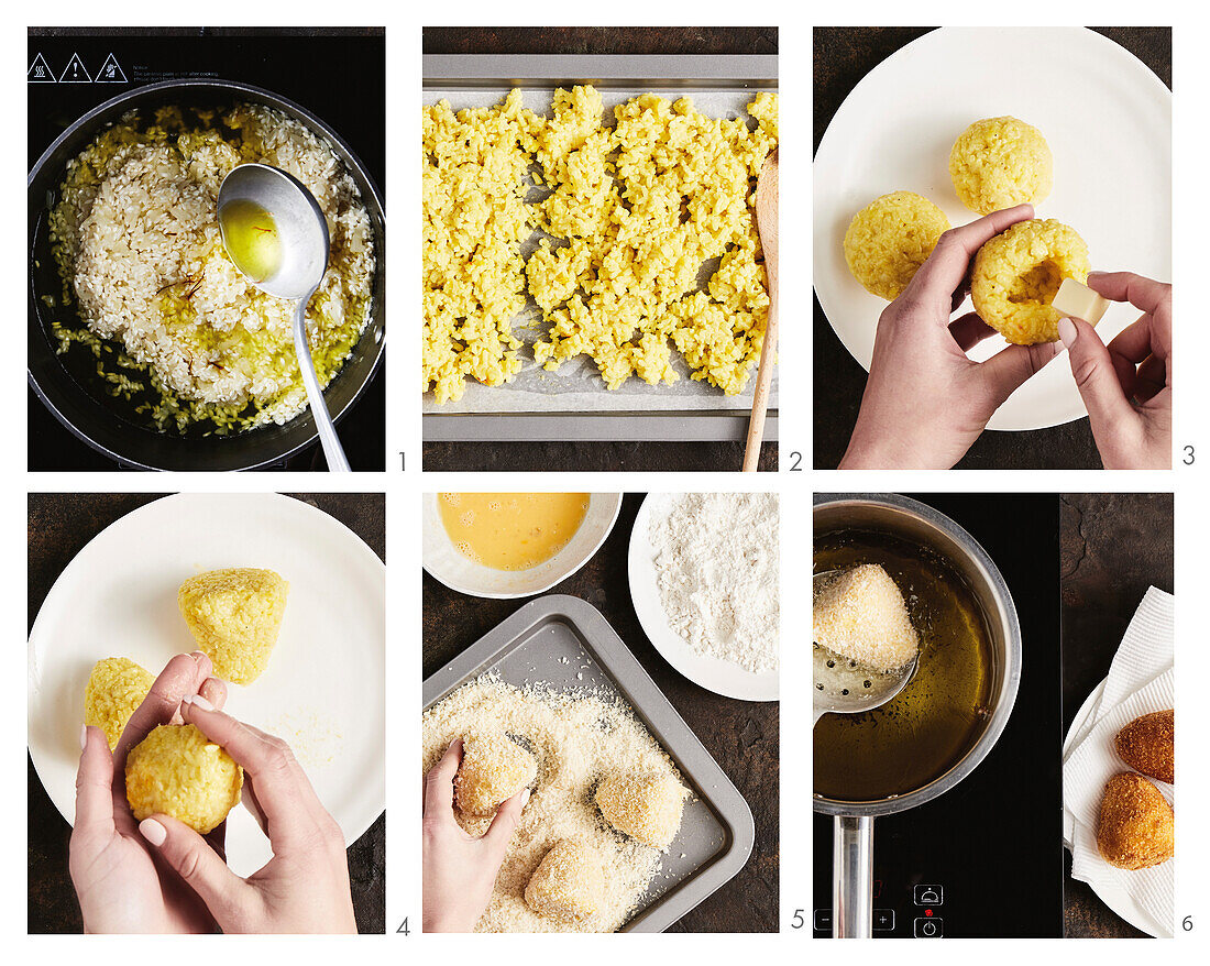 Prepare crispy arancini