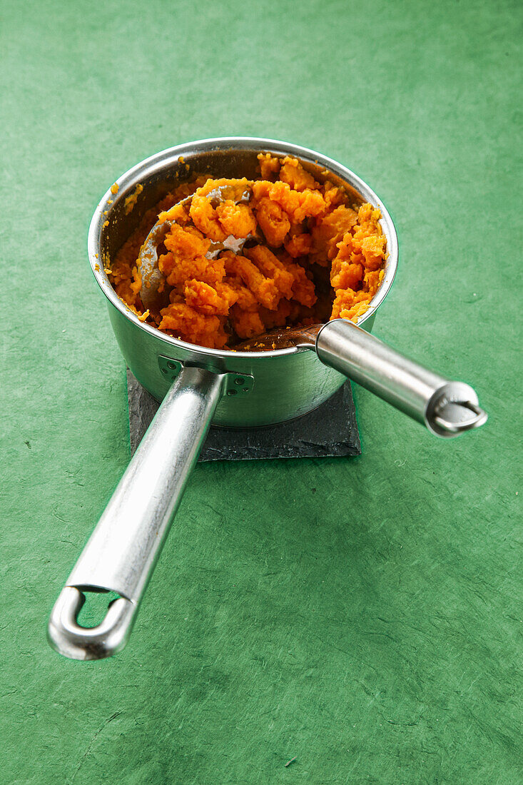 Sweet potato mash with pumpkin seeds