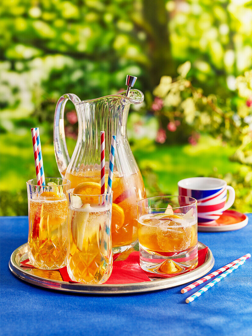 Balmoral Punch with whiskey and fruit