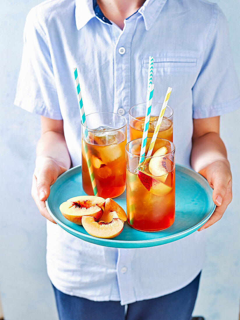 Peach iced tea