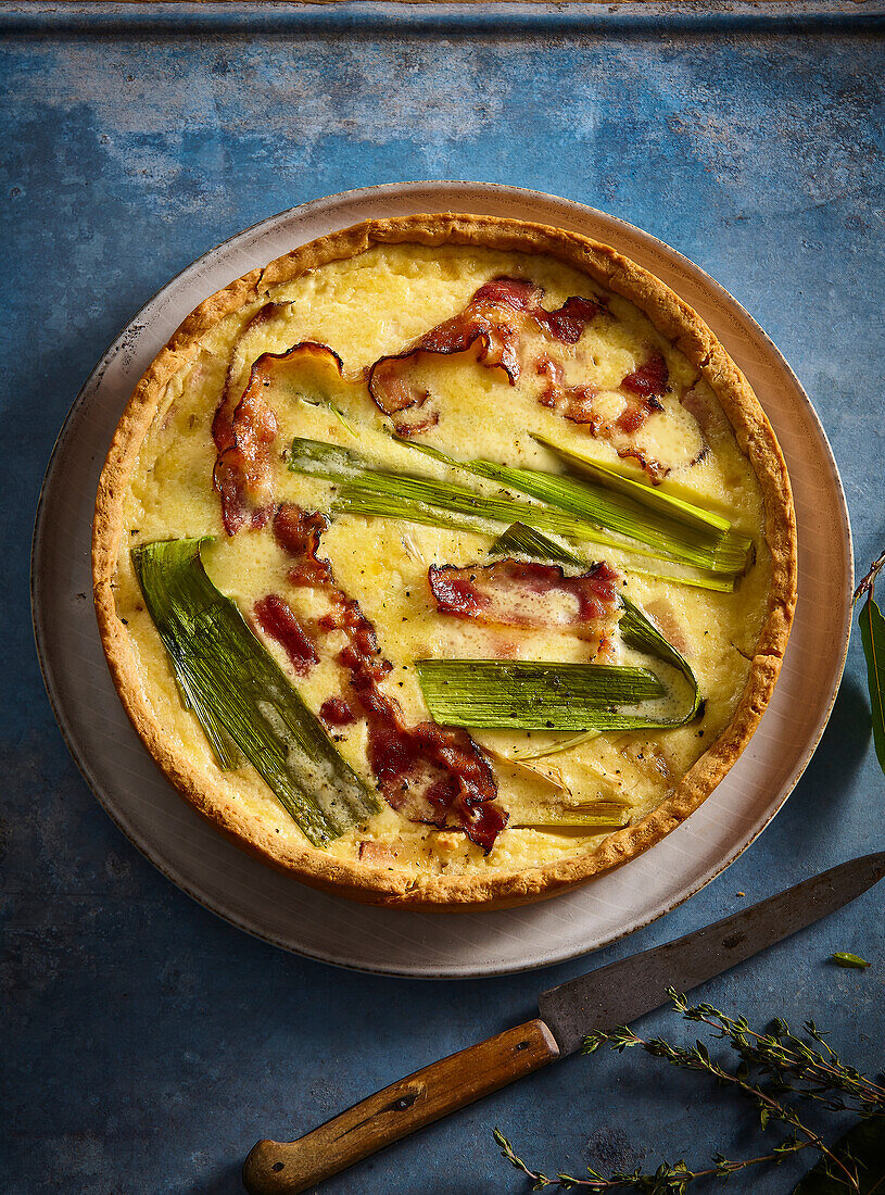 Quiche mit Lauch und Speck