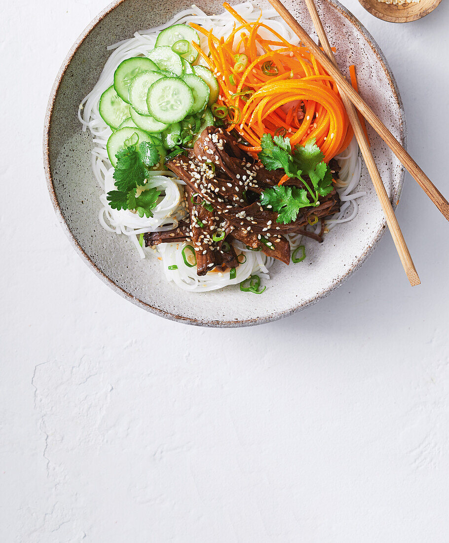 Slow Cooker Rindfleisch mit Honig und Sojasoße