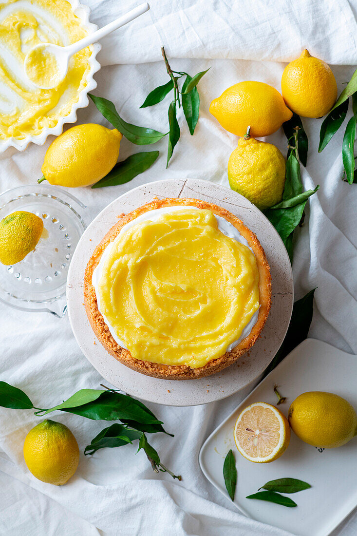 Lemon-Curd-Käsekuchen