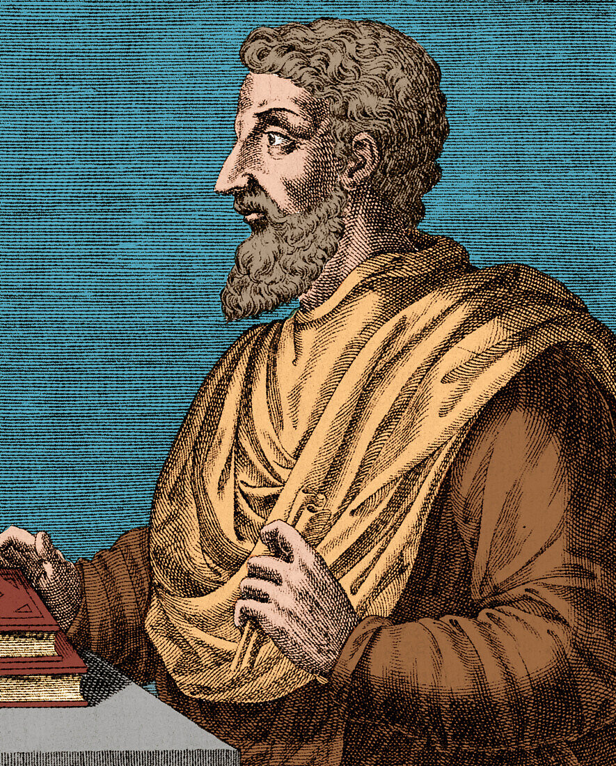 Marcus Terentius Varro, Roman polymath, illustration