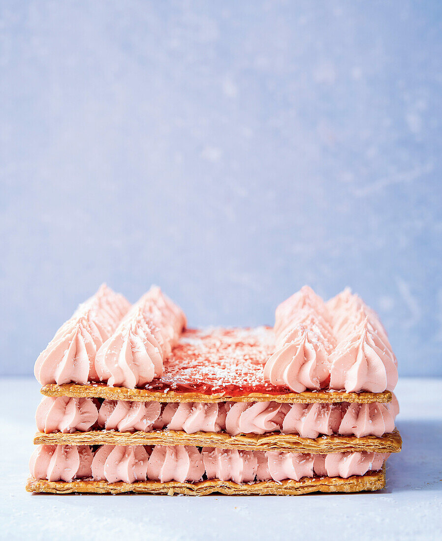 Mille Feuille mit Himbeersahne